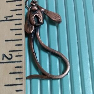 Vtg Sculpted Sculpture Bronze Dog Doggie Puppy Hushpuppy Pendant